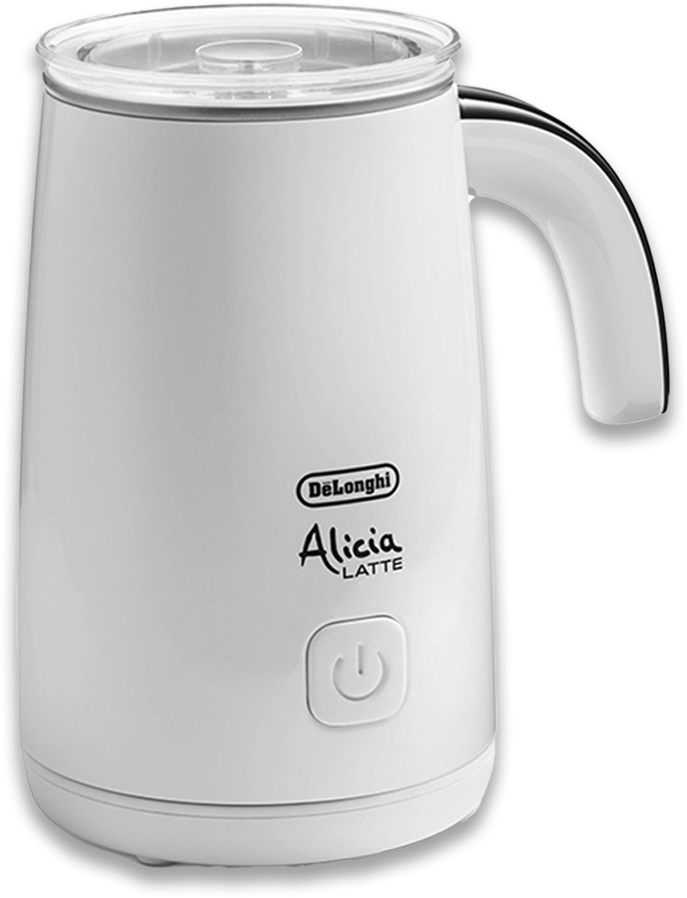 Alicia latte De Longhi, montalatte con capacità 250ml. 3 funzioni: monta e scalda il latte; monta il latte a freddo.